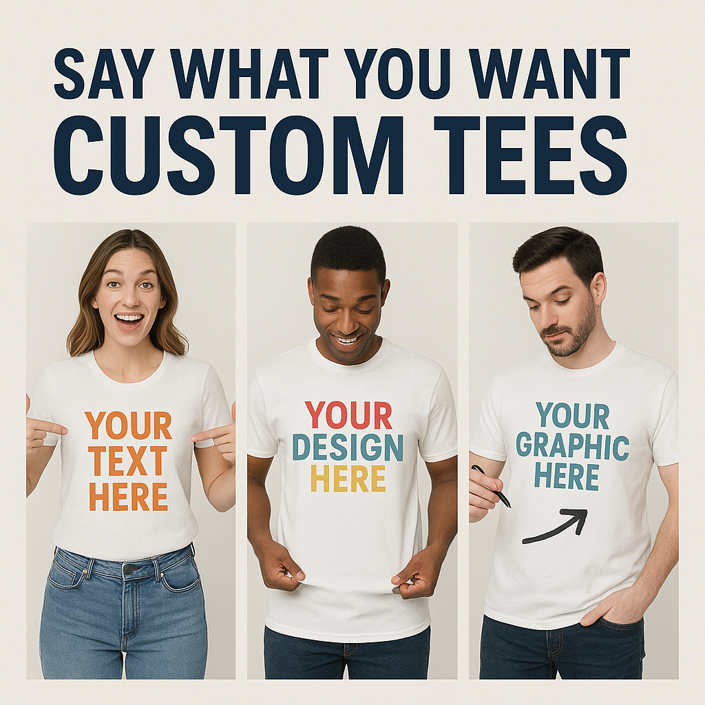 Customize Your Shirt Or Hoodie, The Way You Want It!