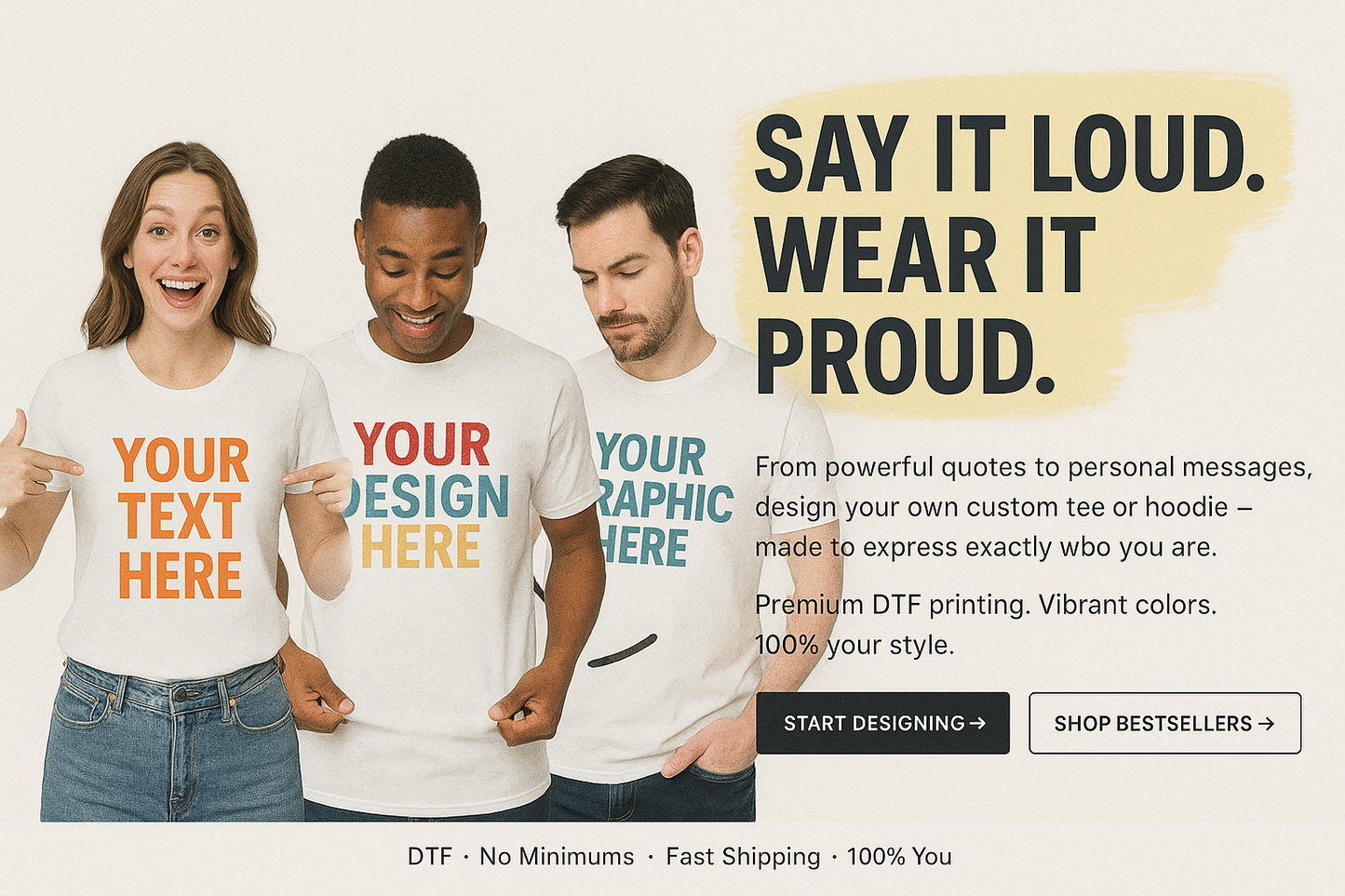 Customize Your Shirt Or Hoodie, The Way You Want It!